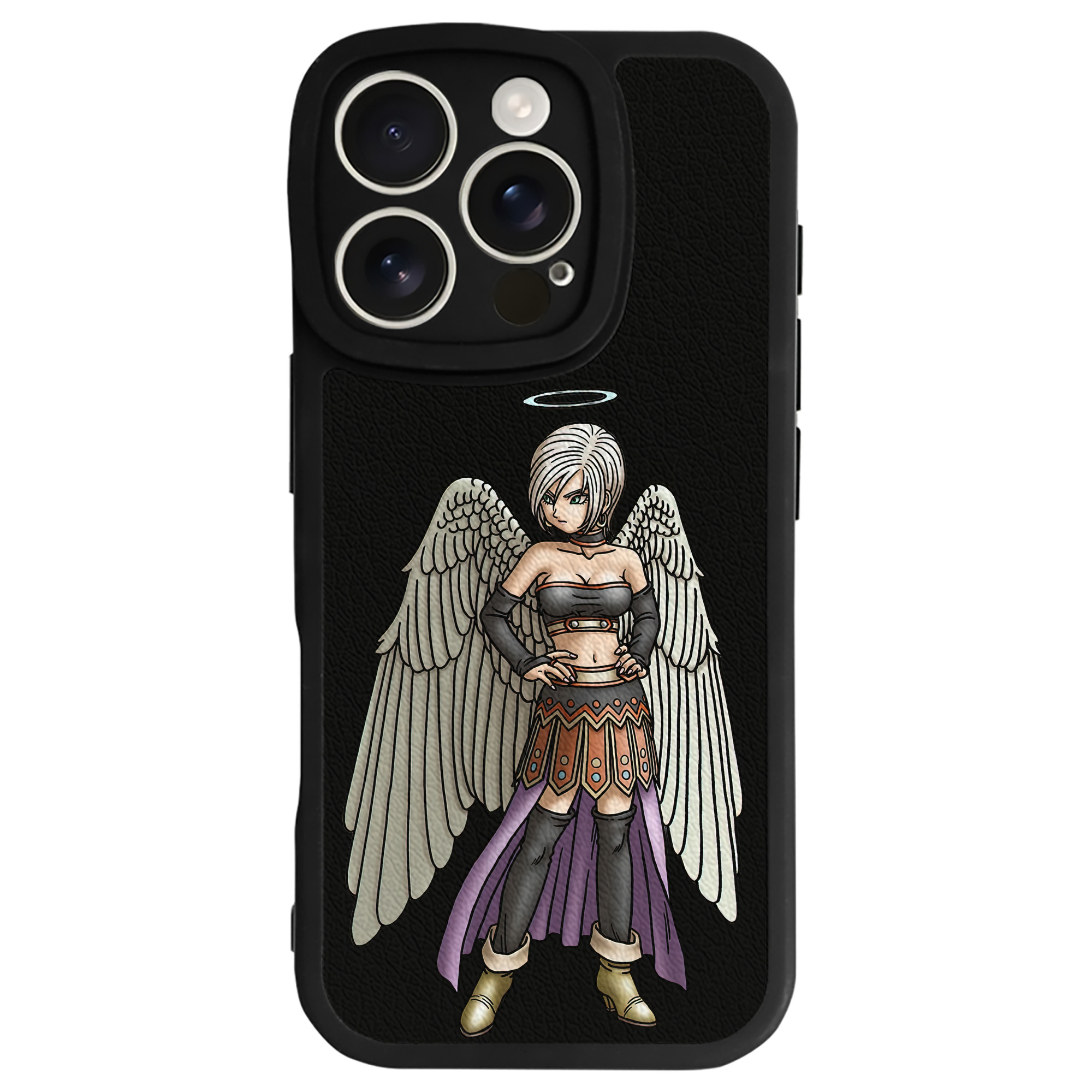 （画像用） ドラゴンクエスト Doragon Kuesuto Dragon Quest 【iPhone 16シリーズ対応】シリコンスマホケース（レザー調） 材質：シリコン